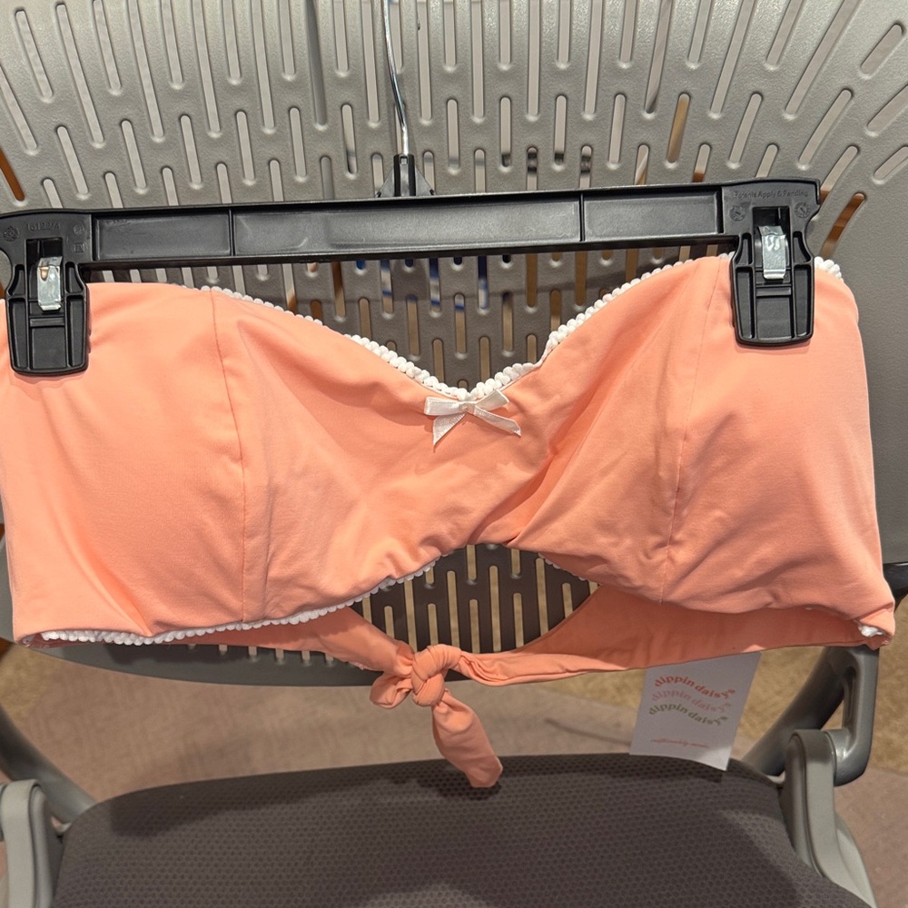 DIPPIN' DAISY'S Bridget Bandeau Bikini Top in Parfait in XL NWT